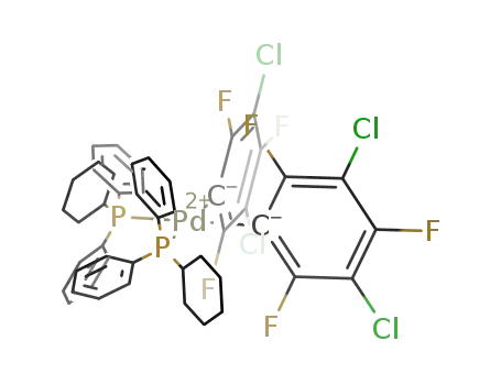 cis-[Pd(3,5-dichloro-2,4,6-trifluorophenyl)2(PCyPh2)2]