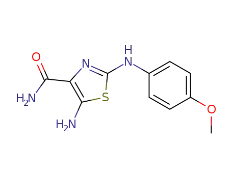 5-amino-2-(4-methoxyphenylamino)thiazole-4-carboxamide