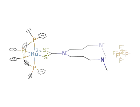 [Ru(S2CN(CH2CH2CH2NMe2)2)(bis(diphenylphosphino)methane)2](hexafluorophosphate)