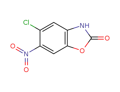 Molecular Structure of 27087-06-5 (5-chloro-6-nitro-3H-benzooxazol-2-one)