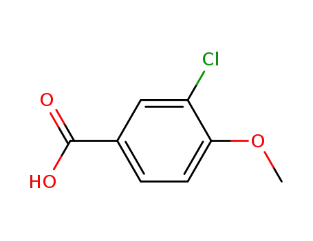 Molecular Structure of 37908-96-6 (3-CHLORO-4-METHOXYBENZOIC ACID)