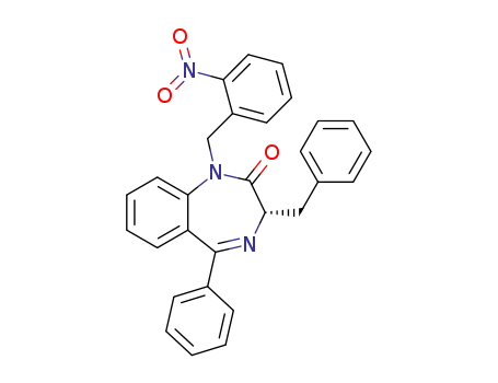 (S)-3-benzyl-1-(2-nitrobenzyl)-5-phenyl-1H-benzo[e][1,4]-diazepin-2(3H)-one