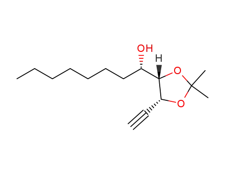 (S)-1-((4S,5R)-5-ethynyl-2,2-dimethyl-1,3-dioxolan-4-yl)octan-1-ol