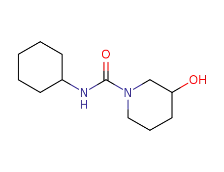 Molecular Structure of 606131-61-7 (1-Piperidinecarboxamide,N-cyclohexyl-3-hydroxy-(9CI))