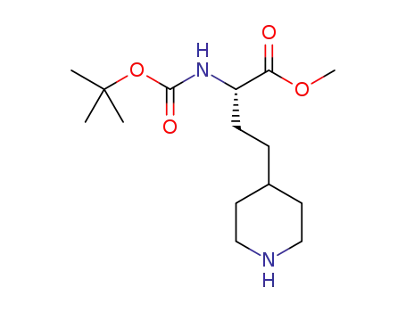 (S)-2-tert-butyloxycarbonylamino-4-(piperidin-4-yl)butanoic acid methyl ester