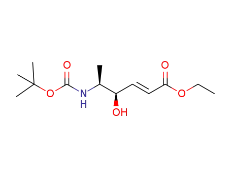 ethyl (2E,4R,5S)-5-tert-butoxycarbonylamino-4-hydroxy-2-hexenoate