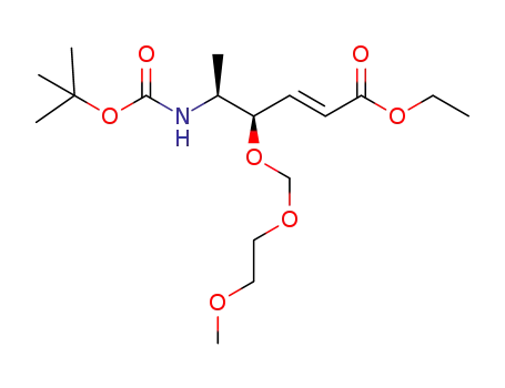 ethyl (2E,4R,5S)-5-tert-butoxycarbonylamino-4-(2-methoxyethoxy)methoxy-2-hexenoate