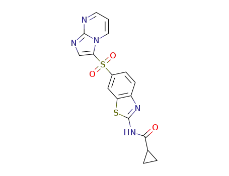 N-[6-(imidazo[1,2-a]pyrimidin-3-ylsulphonyl)-1,3-benzothiazol-2-yl]cyclopropanecarboxamide