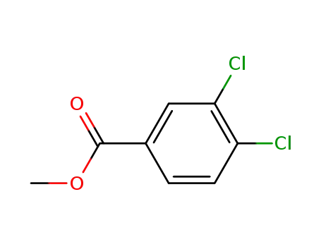 Molecular Structure of 2905-68-2 (METHYL 3,4-DICHLOROBENZOATE)