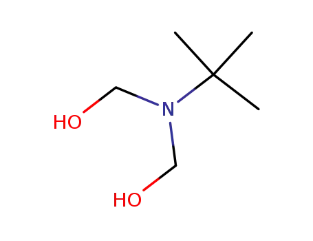Molecular Structure of 55686-22-1 (N,N-BIS(HYDROXYMETHYL)-TERTBUTYLAMINE)