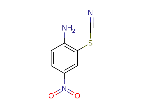 Molecular Structure of 68310-01-0 (2-Amino-5-nitrophenyl thiocyanate)