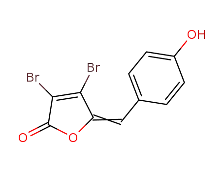 3,4-dibromo-5-((4-hydrophenyl)methylene)furan-2(5H)-one