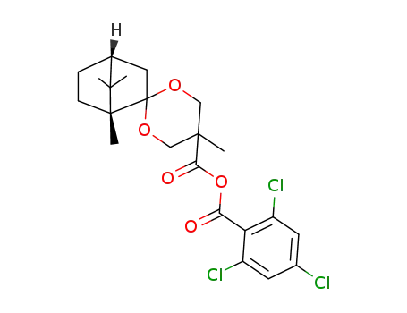 2,4,6-trichlorobenzoic 1,5',7,7-tetramethylspiro[bicyclo[2.2.1]heptane-2,2'-[1,3]dioxane]-5'-carboxylic anhydride