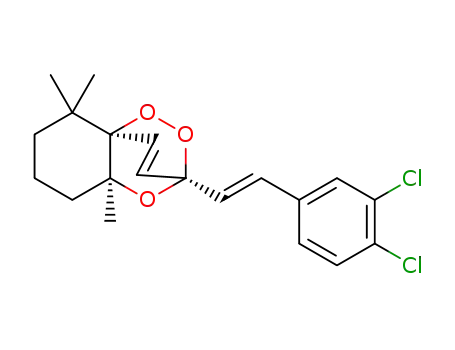 8-[2-(3,4-dichlorophenyl)ethenyl]-2,2,6-trimethyl-7,9,10-trioxatricyclo[6.2.2.01,6]dodec-11-ene