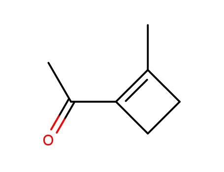 Molecular Structure of 67223-99-8 (Ethanone, 1-(2-methyl-1-cyclobuten-1-yl)- (9CI))