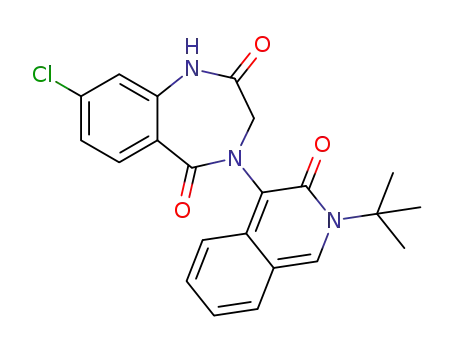 4-(2-(tert-butyl)-3-oxo-2,3-dihydroisoquinolin-4-yl)-8-chloro-3,4-dihydro-1H-benzo[e][1,4]diazepine-2,5-dione
