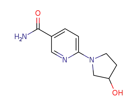 6-(3-hydroxy-1-pyrrolidinyl)-3-Pyridinecarboxamide