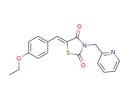 (Z)-5-(4-ethoxybenzylidene)-3-(pyridin-2-ylmethyl)thiazolidine-2,4-dione