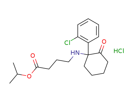 iso-propyl 4-((1-(2-chlorophenyl)-2-oxocyclohexyl)amino)butanoate hydrochloride