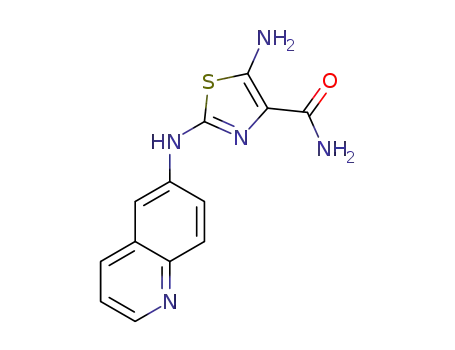 5-amino-2-(quinolin-6-ylamino)thiazole-4-carboxamide
