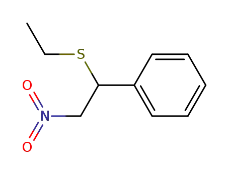 Molecular Structure of 25408-68-8 (Benzene, [1-(ethylthio)-2-nitroethyl]-)