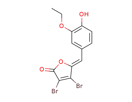 (Z)-3,4-dibromo-5-(3-ethoxy-4-hydroxybenzylidene)furan-2(5H)-one