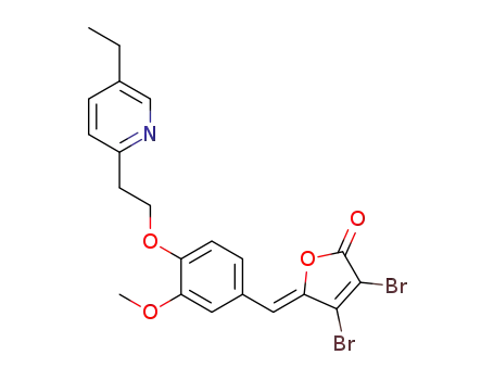 (Z)-3,4-dibromo-5-(4-(2-(5-ethylpyridin-2-yl)ethoxy)-3-methoxybenzylidene) furan-2(5H)-one
