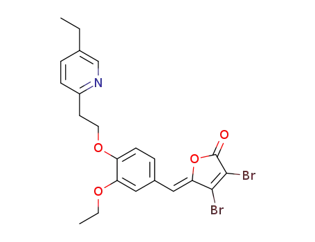 (Z)-3,4-dibromo-5-(3-ethoxy-4-(2-(5-ethylpyridin-2-yl)ethoxy)benzylidene) furan-2(5H)-one