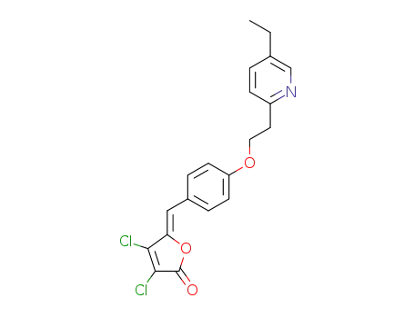 (Z)-3,4-dichloro-5-(4-(2-(5-ethylpyridin-2-yl)ethoxy)benzylidene)furan-2(5H)-one