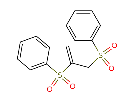 Molecular Structure of 2525-55-5 (Benzene, 1,1'-[(1-methylene-1,2-ethanediyl)bis(sulfonyl)]bis-)
