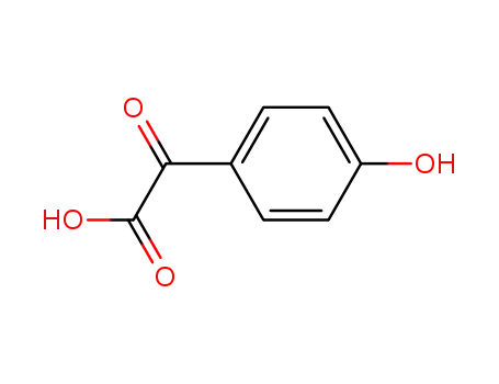Molecular Structure of 15573-67-8 (4-Hydroxyphenylglyoxylic acid)