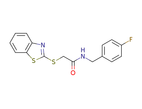 N-(4-fluorobenzyl)-2-(benzo[d]thiazol-2-ylthio)acetamide