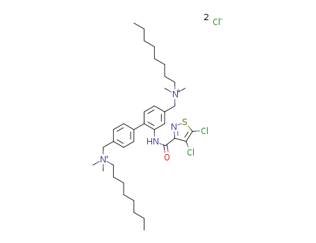 N,N′-{{2-[(4,5-dichloro-1,2-thiazol-3-yl)carbonylamino]biphenyl-4,4′-diyl}dimethanediyl}bis-(N,N-dimethyloctan-1-aminium) dichloride