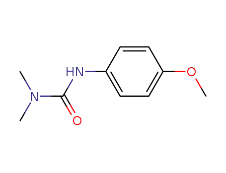 Molecular Structure of 7160-02-3 (3-(4-methoxyphenyl)-1,1-dimethylurea)