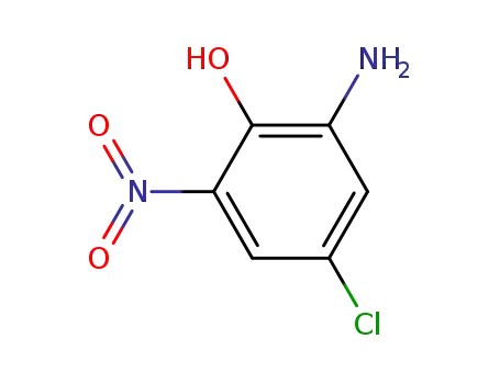 Molecular Structure of 6358-08-3 (2-Amino-4-chloro-6-nitrophenol)
