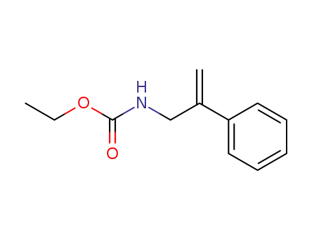 Molecular Structure of 16307-60-1 (Carbamic acid, (2-phenyl-2-propenyl)-, ethyl ester)