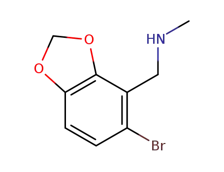 1-(5-bromobenzo[d][1,3]dioxol-4-yl)-N-methylmethanamine