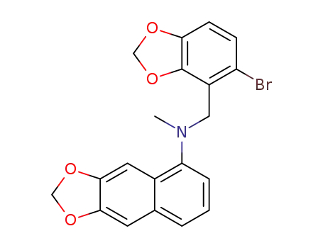 N-((5-bromobenzo[d][1,3]dioxol-4-yl)methyl)-N-methylnaphtho[2,3-d][1,3]dioxol-5-amine