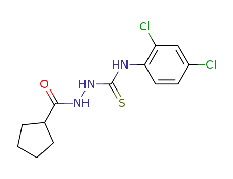 2-(cyclopentylcarbonyl)-N-(2,4-dichlorophenyl)hydrazinecarbothioamide