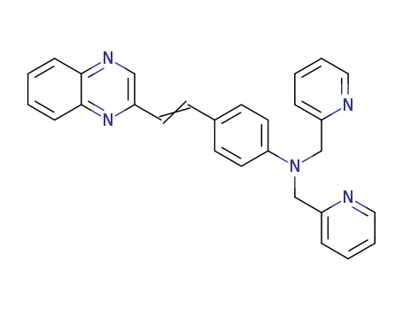 2-[2-(4-di-2-picolylaminophenyl)vinyl]quinoxaline