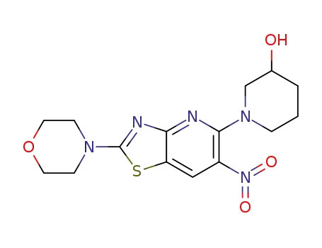 1-(2-morpholino-6-nitrothiazolo[4,5-b]pyridin-5-yl)piperidin-3-ol
