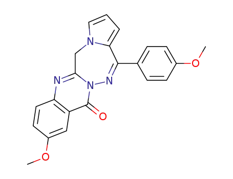 9-methoxy-14-(4-methoxyphenyl)pyrrolo[2',1':4,5][1,2,5]triazepino[7,1-b]quinazolin-11(5H)-one