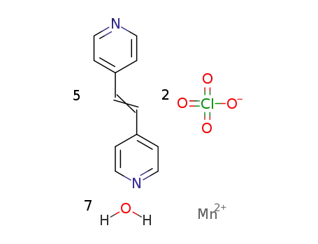 [Mn(bis(4-pyridyl)ethylene)3(H2O)2]·(ClO4)2·(bis(4-pyridyl)ethylene)2·5H2O