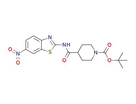tert-butyl 4-[(6-nitro-1,3-benzothiazol-2-yl)carbamoyl]piperidine-1-carboxylate