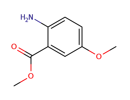 Molecular Structure of 2475-80-1 (METHYL 2-AMINO-5-METHOXYBENZOATE)