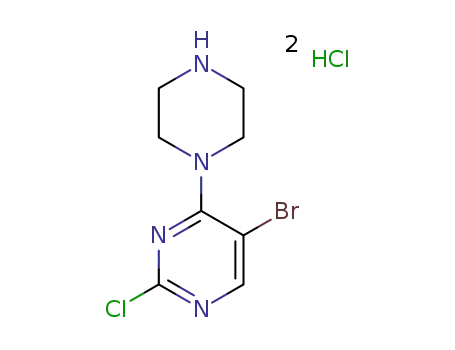5-bromo-2-chloro-4-(piperazin-1-yl)pyrimidine dihydrochloride