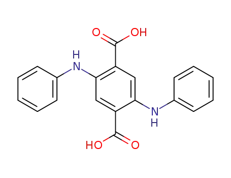 Molecular Structure of 10109-95-2 (2,5-DIANILINOTEREPHTHALIC ACID)
