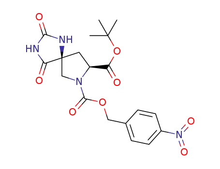 8-(tert-butyl) 7-(4-nitrobenzyl) (5S,8S)-2,4-dioxo-1,3,7-triazaspiro[4.4]nonane-7,8-dicarboxylate