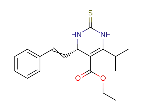(S)-ethyl 6-isopropyl-4-styryl-2-thioxo-1,2,3,4-tetrahydropyrimidine-5-carboxylate
