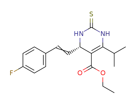 (S)-ethyl 4-(4-fluorostyryl)-6-isopropyl-2-thioxo-1,2,3,4-tetrahydropyrimidine-5-carboxylate